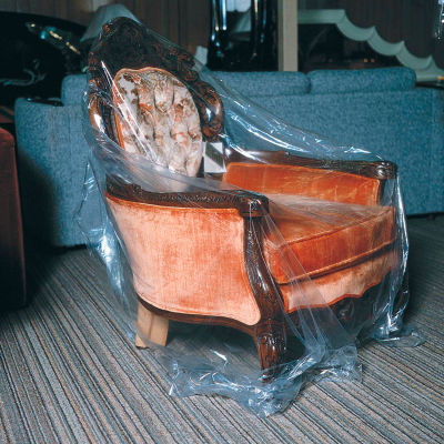 Furniture Bags, Fits 27" Chair, 61" x 28" 1 Mil Clear, 250/Pack