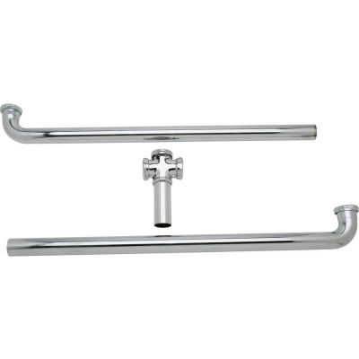 Elkay LK60, Chrome Continuous Waste Drain For 3 Compartment Sink