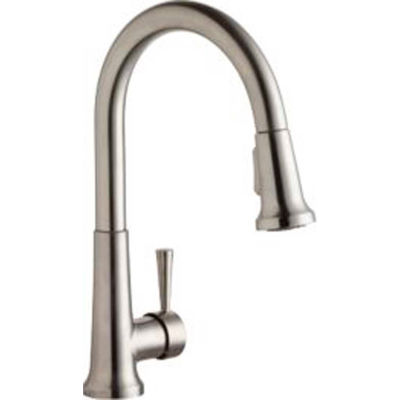 Elkay LK6000LS, Everyday Pull-Out Kitchen Faucet, Lustrous Steel, Single Lever Handle