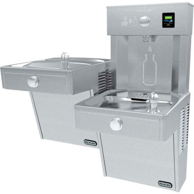 Elkay LVRCTLDDWSK EZH2O Water Bottle Refilling Station, Bi-Level VR Fountain, Non Refrig,Filtered,SS
