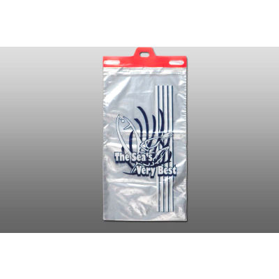 Printed Seafood Bags, 9"W x 15"L, 1 Mil, Clear, 1000/Pack