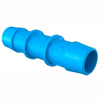 Eldon James 1" Barbed Straight Coupler, Antimicrobial Natural Nylon