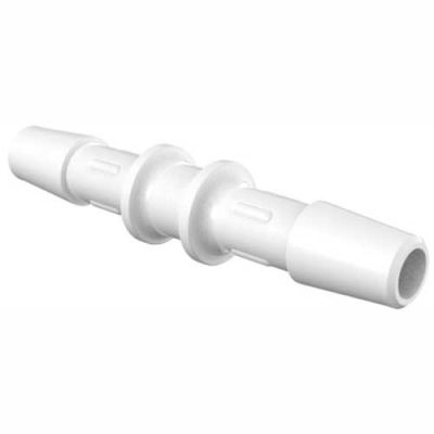 Eldon James 1/4" Barbed Straight Coupler, Natural Non-Animal Derived Polypropylene
