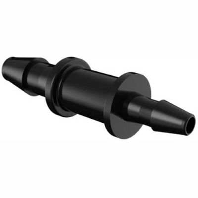 Eldon James 3/32" to 1/16" Barbed Reduction Coupler, Black Nylon