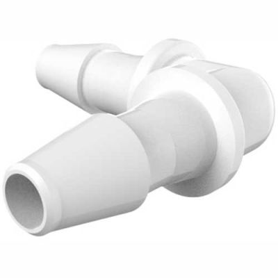 Eldon James 1/16" Barbed Equal 90 Degree Elbow, Natural Nylon