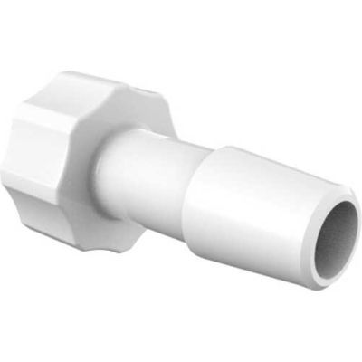 Eldon James Large Bore Male Luer with 5/16" Barb, Natural Nylon