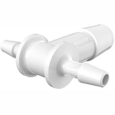 Eldon James 5/32" x 3/8" Barbed Reduction Tee, High Density Polyethylene