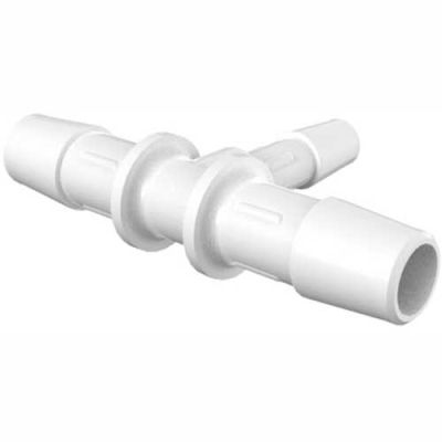Eldon James 3/8" x 1/4" Barbed Reduction Tee, High Density Polyethylene