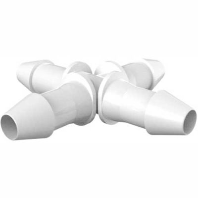 Eldon James 3/16" Cross Connector, White Nylon
