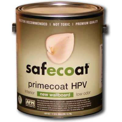 AFM Safecoat New Wallboard HPV Flat Finish Primer, White Gallon Can 1/Case - 10118