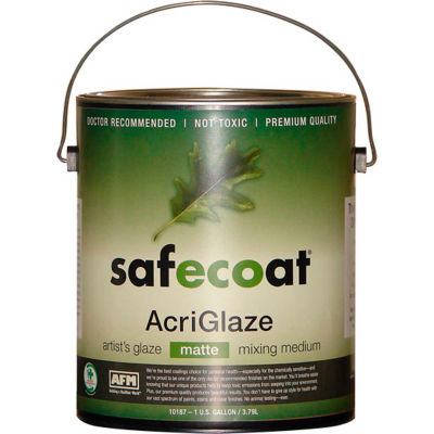AFM Safecoat AcriGlaze Matte, White Gallon Can 1/Case - 10187