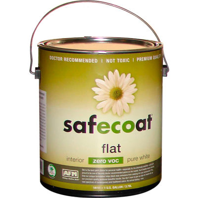 AFM Safecoat Flat Accent Base 0 VOC, White Gallon Can 1/Case - 14191