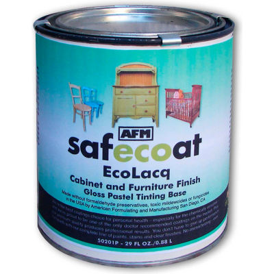 AFM Safecoat Ecolacq Gloss Pastel Base, Clear 32 Oz. Can 1/Case - 50211