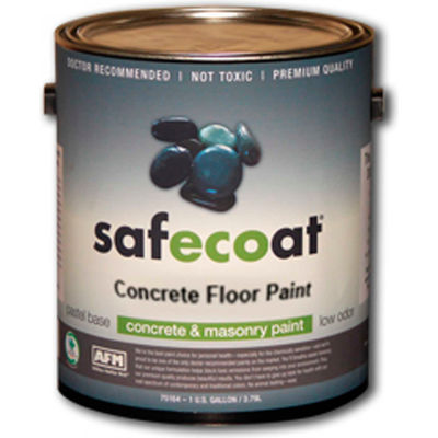 AFM Safecoat Concrete Floor Paint Pastel Base, White 32 Oz. Can 1/Case - 75214