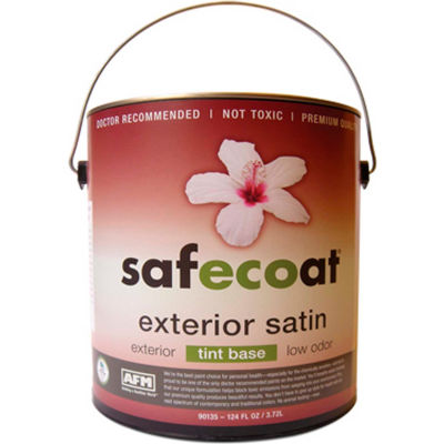 AFM Safecoat All Purpose Exterior Satin, White 32 Oz. Can 1/Case - 90205