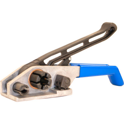 Encore Packaging Premium Windlass Tensioner for Poly Strapping for 1/2-3/4" Strap Width, Blue/Silver