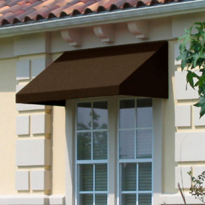 Awntech EN23-8BRN, Window/Entry Awning 8' 4-1/2" W x 3'D x 2'H Brown