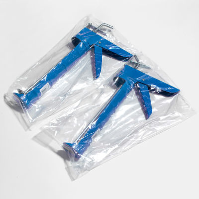 Low Density Gusset Poly Bags, 12"W x 8"D x 30"L, 1 Mil, Clear, 500/Pack