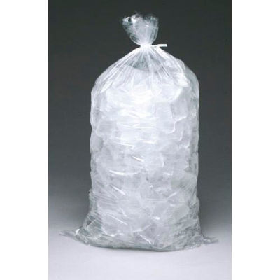 Caterer Ice Bags, 29"W x 36"L, 2.75 Mil, 40 Lb. Capacity, Clear, 250/Pack