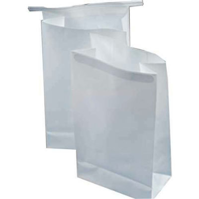 3 Mil Air Sickness Bags W/ Adhesive Tape Closure, 8-1/2"L x 4-1/2"W x 2-1/2"D, White, Pack of 1000