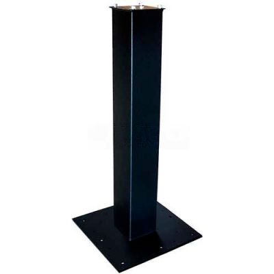 Surface Mount Post 27-1/2"H and Base Plate Package Black