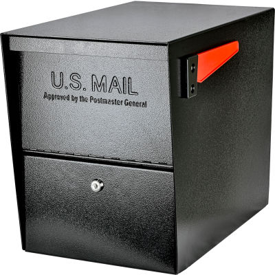 Mail Boss Package Master Commercial Locking Mailbox Black
