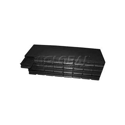 Equipto Cabinet w/24 Extra Deep Drawers, 34-1/8"W x 18"D x 13-5/8"H, Textured Black