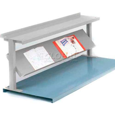 Equipto® Production Booster 452T48-LG, 48"W X 24"H, 2 Shelves, Dove Gray