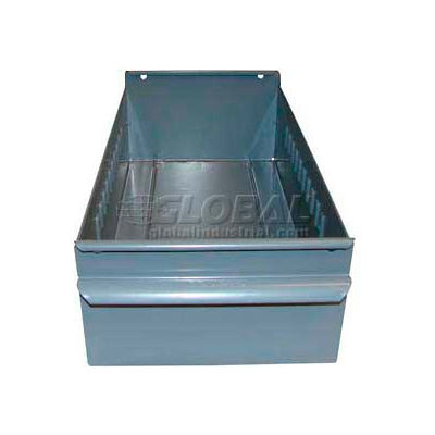 Equipto Metal Shelf Drawer 8539 - 4-1/4"W x 17"D x 3-1/8"H, Textured Evergreen - Pkg Qty 3