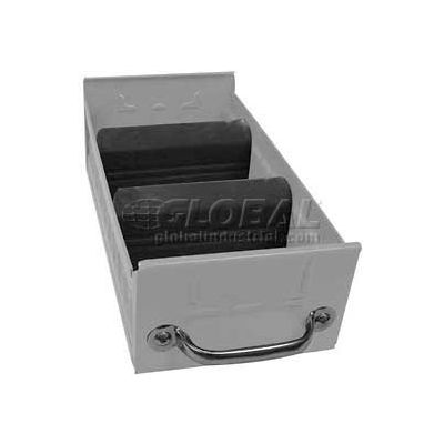 Equipto Individual Metal Shelf Drawer, 5-5/8"w x 17"D x 3-1/8"H, Textured Dove Gray