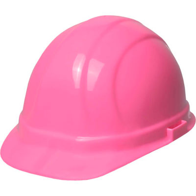 ERB 19989 Omega II Hard Hat, 6-Point Ratchet Suspension, Hi-Viz Pink