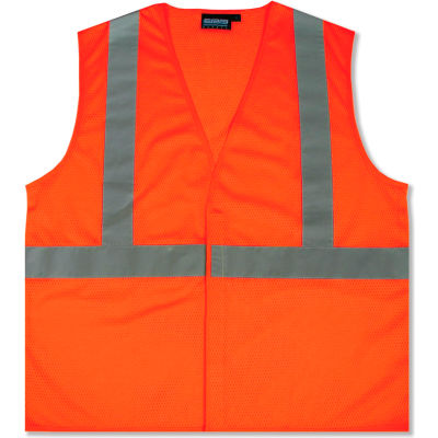 Aware Wear® ANSI Class 2 Economy Mesh Vest, 61437 - Orange, Size 3XL