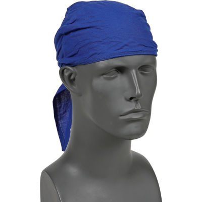 Ergodyne® Chill-Its® 6710CT Evap. Cooling Triangle Hat w/ Built-In Cooling Towel, Blue