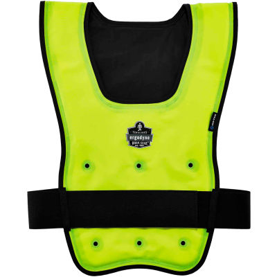 Ergodyne® Chill-Its® 6687 Economy Dry Evaporative Cooling Vest, Lime, L/XL, 12685