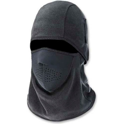 Ergodyne® N-Ferno® 2-Piece Fleece/Neoprene Balaclava, Black, 16827