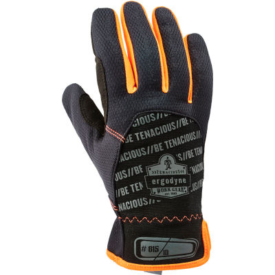 Ergodyne® ProFlex® QuickCuff™ 815 High Dexterity Utility Glove, Black, Medium, 17203