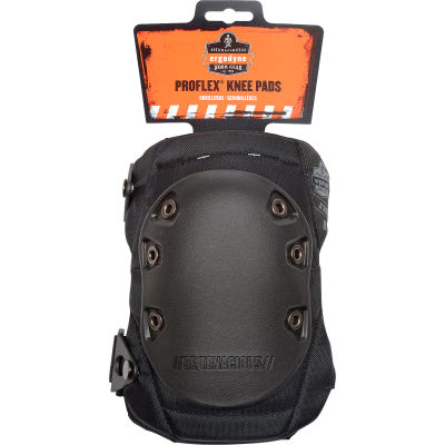 Ergodyne® ProFlex® 335 Slip-Resistant Rubber Cap Knee Pad, Black Cap, One Size