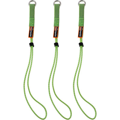 Ergodyne® Squids® 3703 Elastic Loop Tool Tails Extended, 15 lbs., Lime, Xtended 18" - Pkg Qty 6