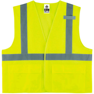 Ergodyne® GloWear® 8220HL Class 2 Standard Vest, Lime, S/M