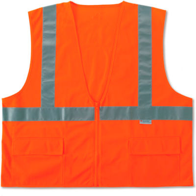 Ergodyne® GloWear® 8225Z Class 2 Standard Vest, Orange, 4XL/5XL