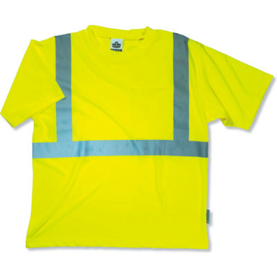 Ergodyne® GloWear® 8289 Class 2 Economy T-Shirt, Lime, 5XL