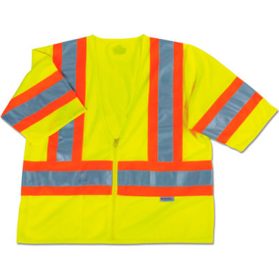Ergodyne GloWear 8330Z ANSI Class 3 Two-Tone High-Vis Safety Vest with Sleeves 