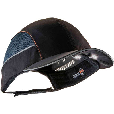 Ergodyne® Skullerz® 8960 Bump Cap W/LED Lighting Technology, Black, Short Brim, One Size
