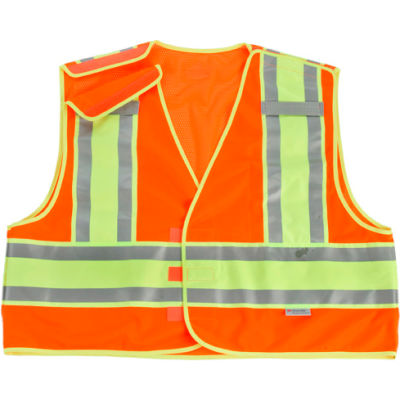 Ergodyne® GloWear® 8245PSV Public Safety Vest, Orange, 4XL/5XL