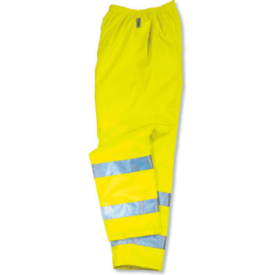 Ergodyne® GloWear® 8915 Class E Rain Pants, Lime, 3XL