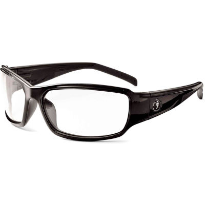 Ergodyne® Skullerz® Thor Safety Glasses W/Fog-Off, Clear AF Lens, Black Frame