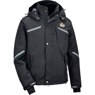Ergodyne® N-Ferno® 6466 Thermal Jacket, Black, L, 41114