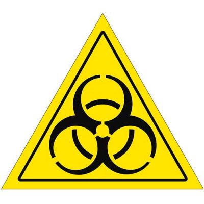Durastripe 20" Triangular Sign - Caution Biohazard