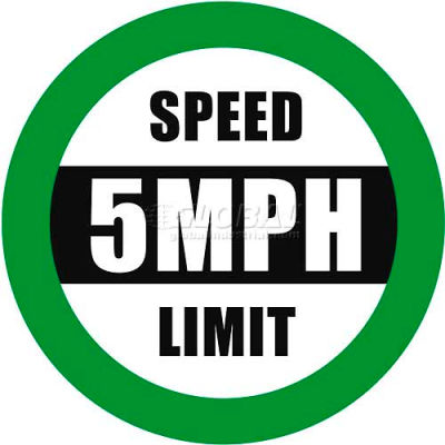 Durastripe 20" Round Sign - Speed Limit 5MPH
