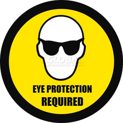 Durastripe 24" Round Sign - Eye Protection Required